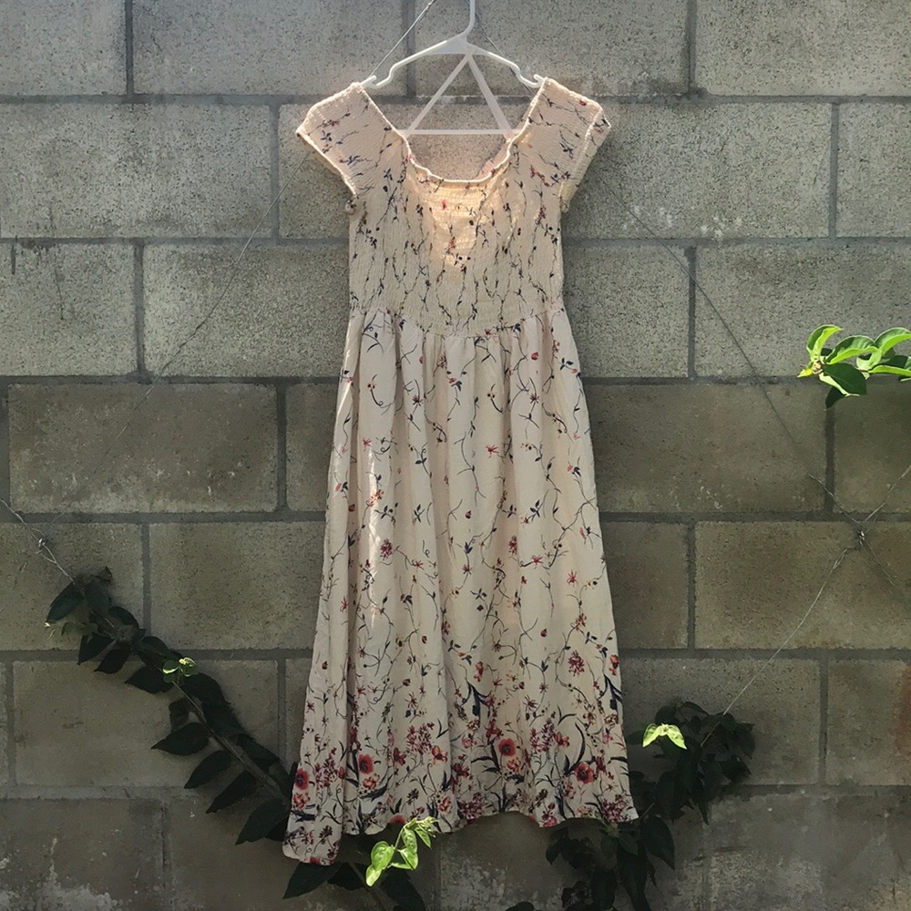 Off the shoulder floral dress